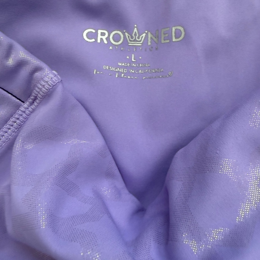 Crowned Athletics Women's Lavender Leggings - Picture 2 of 6